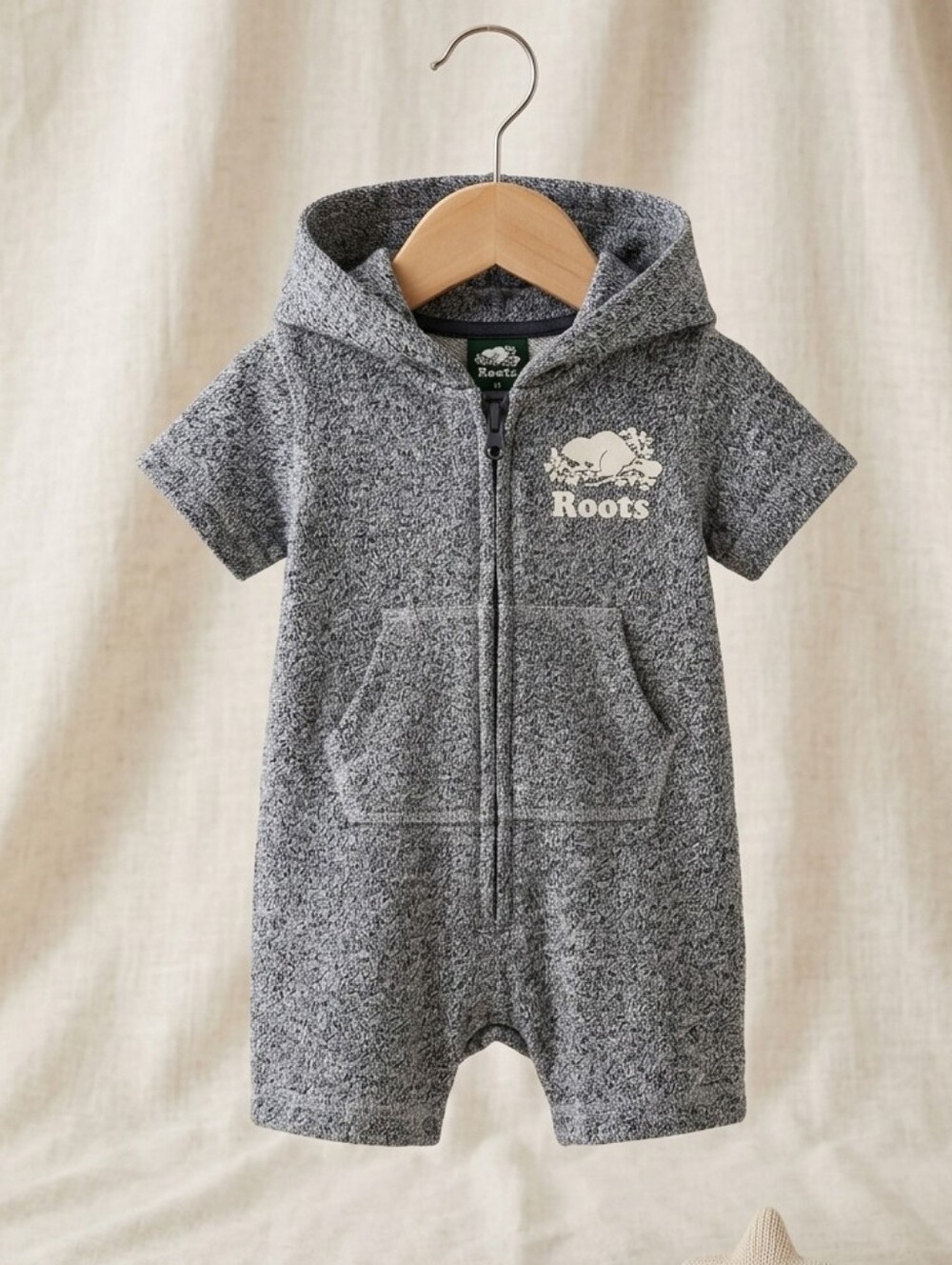 Roots Baby Copper Beaver XS 3-6M Romper